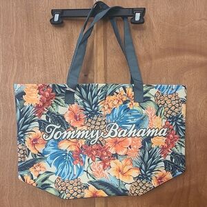 Tommy Bahama Tropical Floral Tote - Blue, Orange, Green